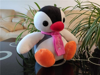 Cartoon Pingu Brother and Sister Penguin High Quality Plush Toys Soft Stuffed Animal Dolls 10" - Style B CN Plushie Depot