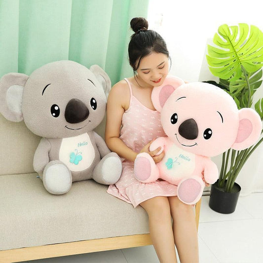 JOSON 13.8 inch Koala Stuffed Animals, Lovely Koala Plush Pillows, Creative Room Decorations for Boys and Girls, Perfect Decompression Gifts (Pink)