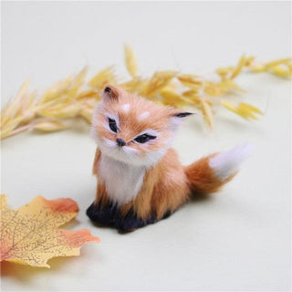 Mini Pocket Realistic Fox & Bunny Figures Simulation Fox Toy Plushie Depot