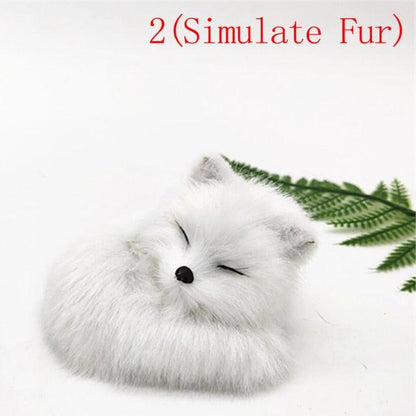 Mini Pocket Realistic Fox Stuffed Animal & Bunny Stuffed Animals Plushies Fox toy Plushie Depot