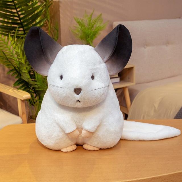 Cute Hamster Pillow Plushy Chinchillas Stuffed Animals Plush Doll Toy White Plushie Depot