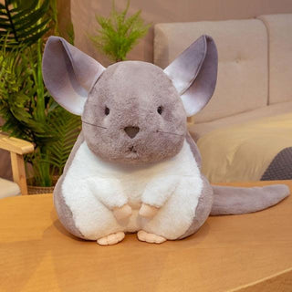 Cute Hamster Pillow Plushy Chinchillas Stuffed Animals Plush Doll Toy Gray - Plushie Depot