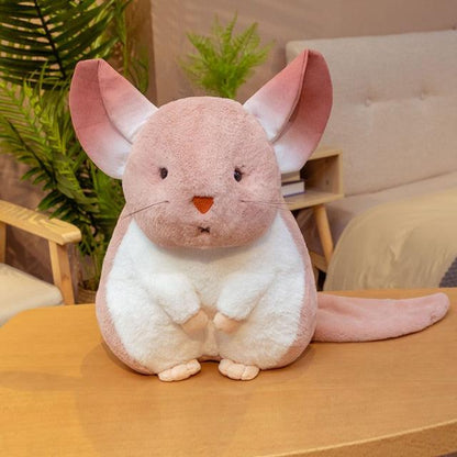 Cute Hamster Pillow Plushy Chinchillas Stuffed Animals Plush Doll Toy Pink Plushie Depot