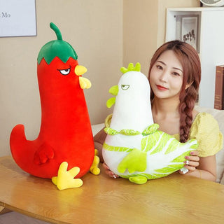 Pepper and Cabbage Chicken Plushies Plushie Depot