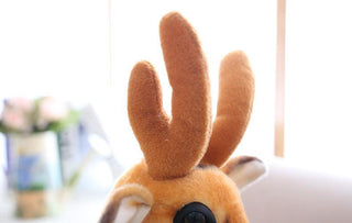 Giant Stuffed Reindeer Plush Toy, Realistic Reindeer Stuffed Animals Plushie Depot