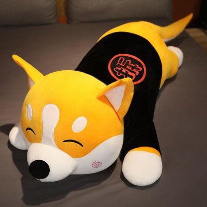 31"-48"Gigantic Long Shiba Inu Dogecoin Dog Sleeping Cushion Plush Toy 1 Plushie Depot