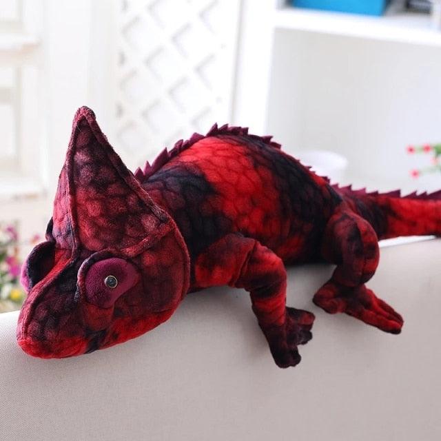 28"- 39" Huge Realistic Chameleon Stuffed Animal Plush Toys red Stuffed Animals Plushie Depot