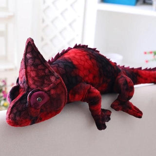 28"- 39" Huge Realistic Chameleon Stuffed Animal Plush Toys red Stuffed Animals - Plushie Depot