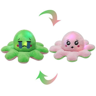 Super Funny Creative Plush Ornament Jellyfish, Emotional Figurines with Colorful Light D2577-3C - Plushie Depot