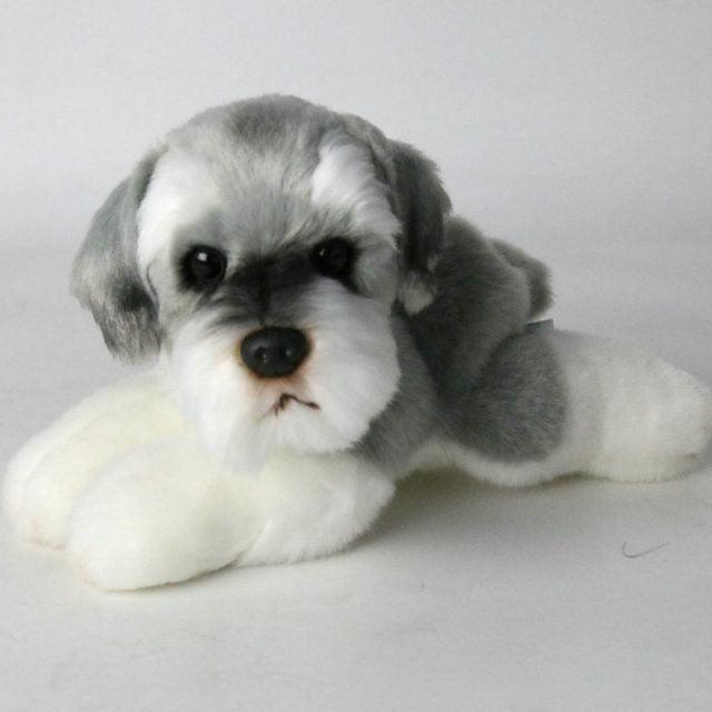 Simulation Labrador Dog Plush Toy Schnauzer 9''X6''X5'' Plushie Depot