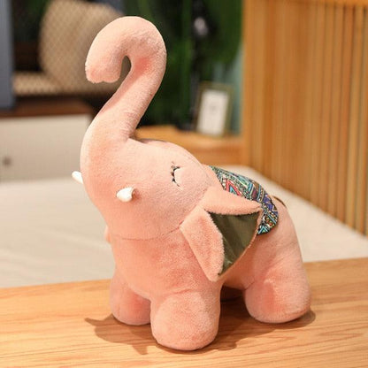 Long Nose Kawaii Cartoon Elephant Plush Toy Pink Plushie Depot