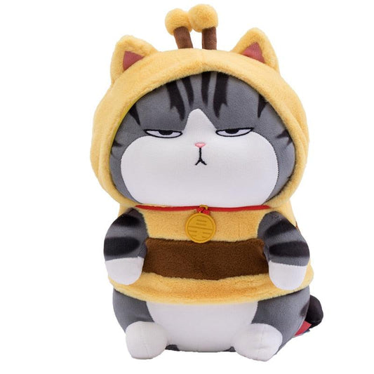 Kawaii Cat Dressed as a Pug Plush Toy - Plushie Depot