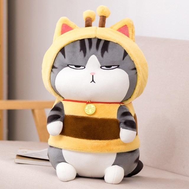 Kawaii Cat Dressed as a Pug Plush Toy cat - Plushie Depot