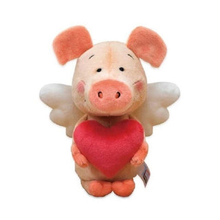 Small Pig Welby Angel Love Heart, Plushie Doll Stuffed Toy Animal - Plushie Depot