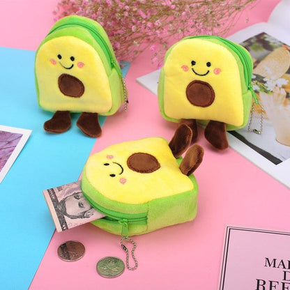 Super Kawaii Avocado Coin Purse Plushies Stuffed Animals Plushie Depot