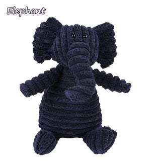 Plush Corduroy Dog Toys elephant M Pet Toys - Plushie Depot