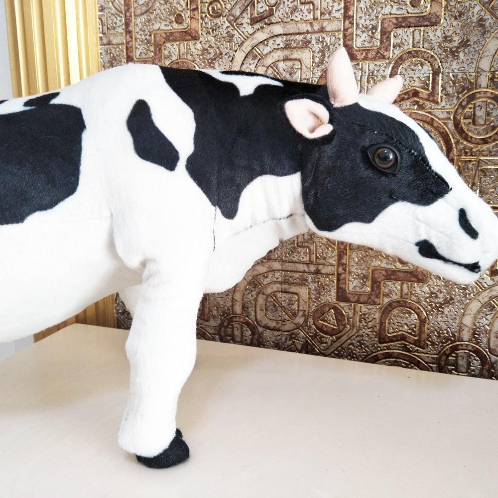 Large Realistic Cow Stuffed Animal Plush Toy Plushie Depot