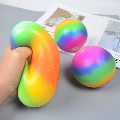 Rainbow Squishy Stress Ball Stress Toys Plushie Depot