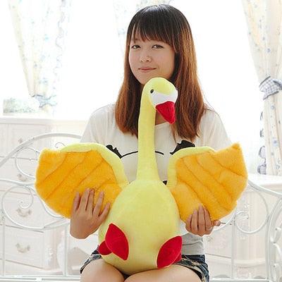 20" Yellow Swan Plush Toy Stuffed Animals Plushie Depot