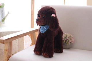 12" Toy Poodle Plush Toys dark brown Stuffed Animals - Plushie Depot