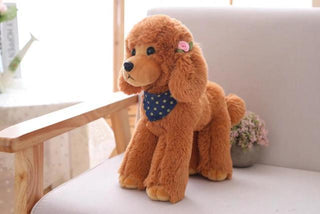 12" Toy Poodle Plush Toys light brown Stuffed Animals - Plushie Depot
