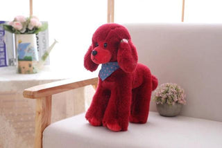 12" Toy Poodle Plush Toys red Stuffed Animals - Plushie Depot
