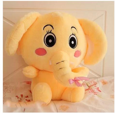 12" Stuffed Animal Yellow Elephant Plush Toy Stuffed Animals Plushie Depot
