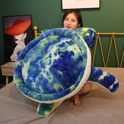 32" Giant Colorful Sea Turtle Plush Toys Stuffed Animals Plushie Depot