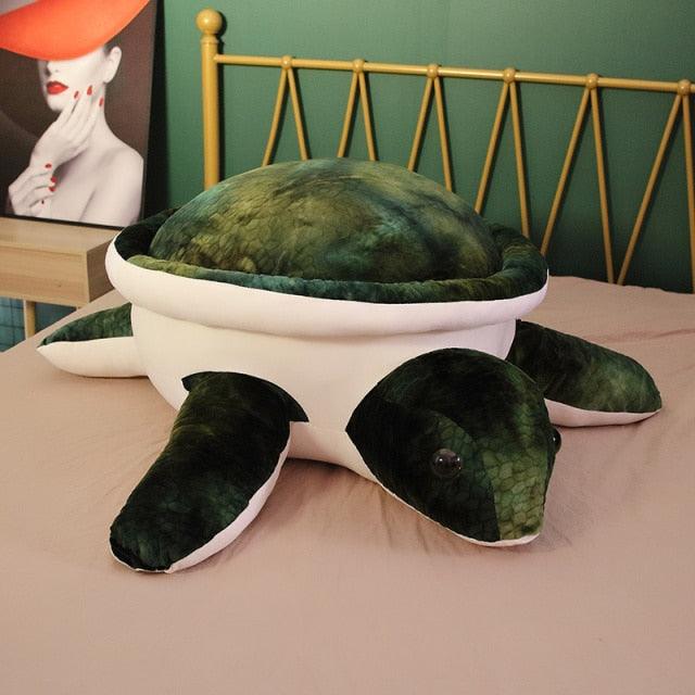 32" Giant Colorful Sea Turtle Plush Toys 32" green Stuffed Animals Plushie Depot