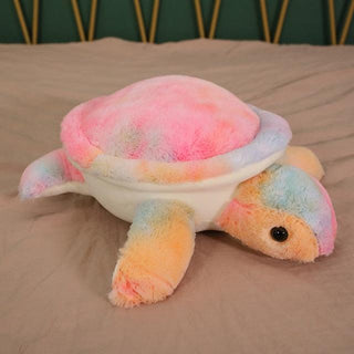32" Giant Colorful Sea Turtle Plush Toys 32" hairy pink Stuffed Animals - Plushie Depot