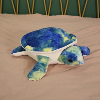 32" Giant Colorful Sea Turtle Plush Toys 32" Blue Stuffed Animals - Plushie Depot
