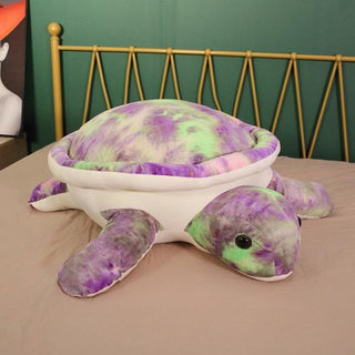 32" Giant Colorful Sea Turtle Plush Toys 32" Purple Plushie Depot