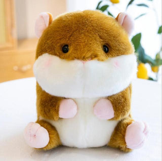 Hammy the Hamster Sitting Animal Friends brown hamster Plushie Depot