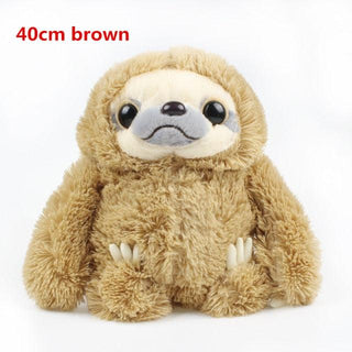 Lifelike Sloth Stuffed Animal 15" brown Plushie Depot