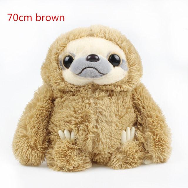 Lifelike Sloth Stuffed Animal 27" brown Stuffed Animals Plushie Depot