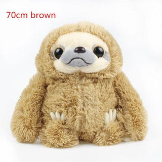 Lifelike Sloth Stuffed Animal 27" brown Plushie Depot
