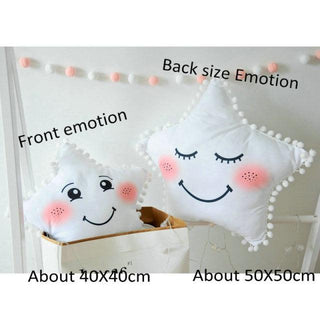 Super Happy Star and Clouds Collection White Star Plushie Depot