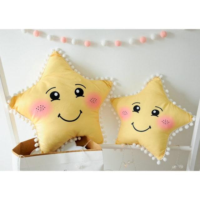 Super Happy Star and Clouds Collection Yellow Star Stuffed Animals Plushie Depot