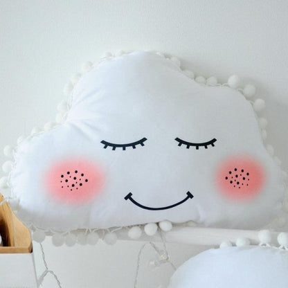 Super Happy Star and Clouds Collection White Cloud Stuffed Animals Plushie Depot