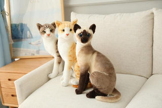 American Shorthair and Siamese Cat Plush Toys 4 Plushie Depot