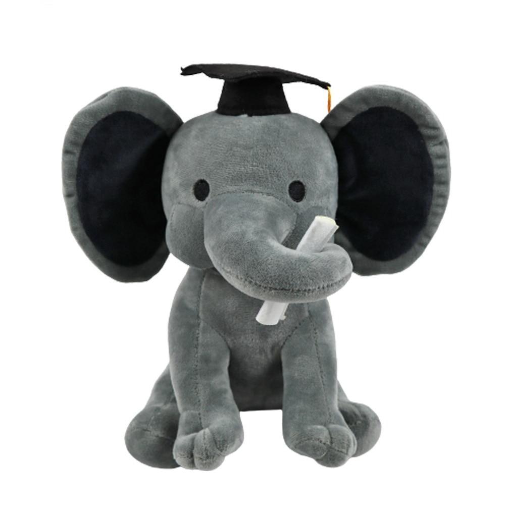 Kawaii Graduation Elephant Plush Toy - Plushie Depot