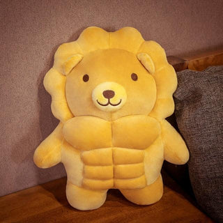 Funny Muscle Bear & Lion & Pig Plush Toys - Plushie Depot