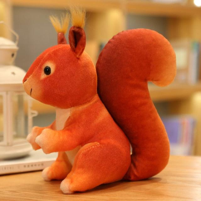 Real Life Squirrel Stuffed Animal 9" Red Stuffed Animals Plushie Depot