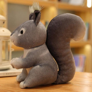 Real Life Squirrel Stuffed Animal 9" gray Plushie Depot
