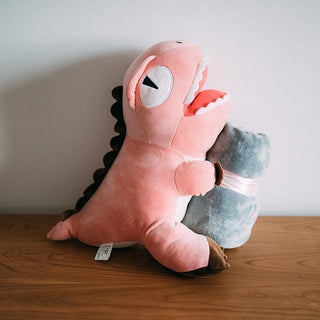 Plush Dinosaur Hand Warmer Pink Plushie Depot