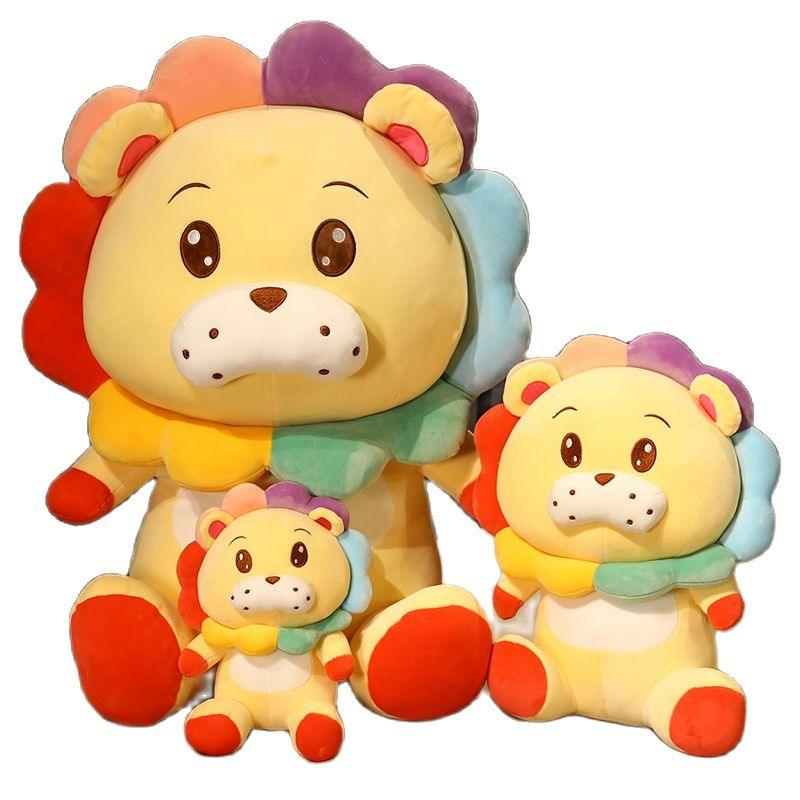 Cute Rainbow Lion Plushies Stuffed Animals Plushie Depot