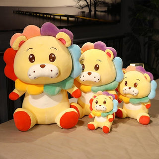 Cute Rainbow Lion Plushies Stuffed Animals - Plushie Depot