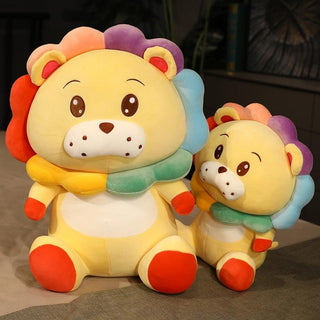 Cute Rainbow Lion Plushies Stuffed Animals - Plushie Depot