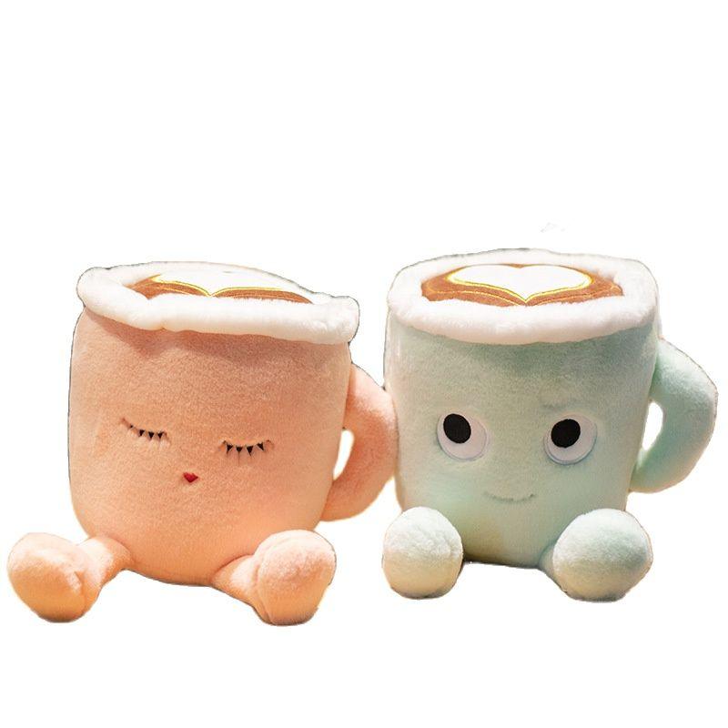 Cute Matcha & Latte Coffee Cup Plushies Stuffed Animals Plushie Depot