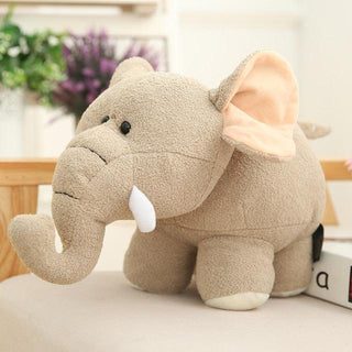 Small Cute Elephant Stuffed Animal Plushie Gray Plushie Depot